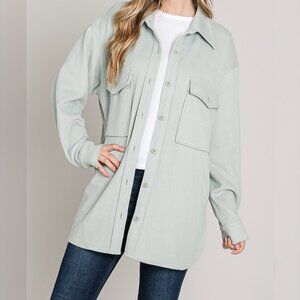 COZY DAYS MINT SHACKET